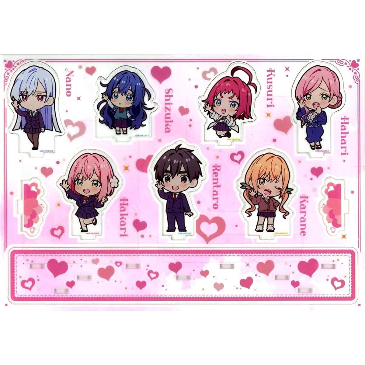 Group Acrylic Diorama Button Kuji Haitatchi The 100 Girlfriends Who Really, Really, Really, Really, Really Love You Last Ticket Prize [USED]