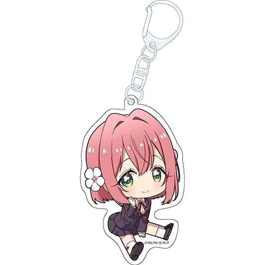 The 100 Girlfriends Who Really, Really, Really, Really, Really Love You Hakari Hanazono Petanko Acrylic Keychain Keychains [USED]