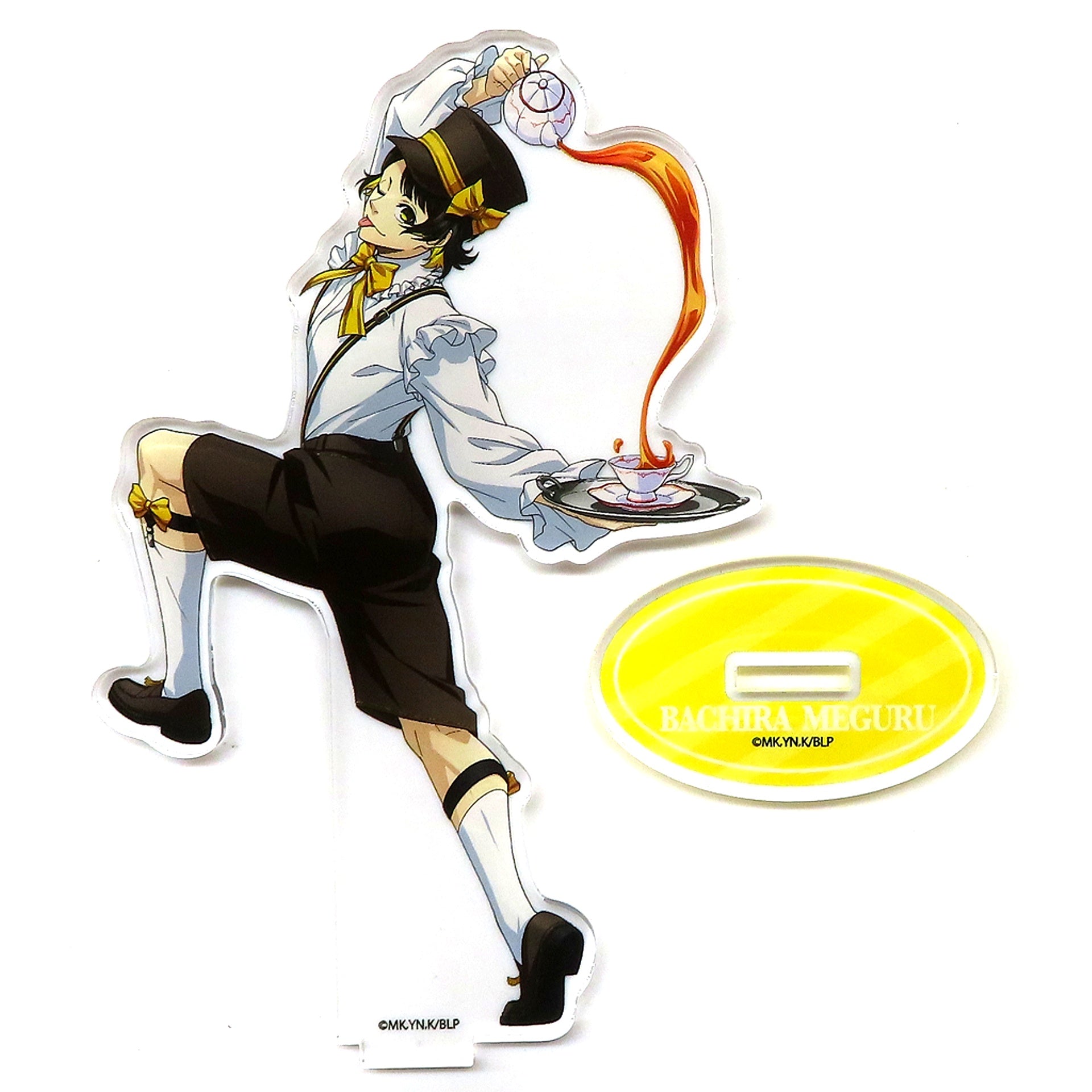 Meguru Bachira Illustration Acrylic Stand Barobaro Cafe Blue Lock [USED]