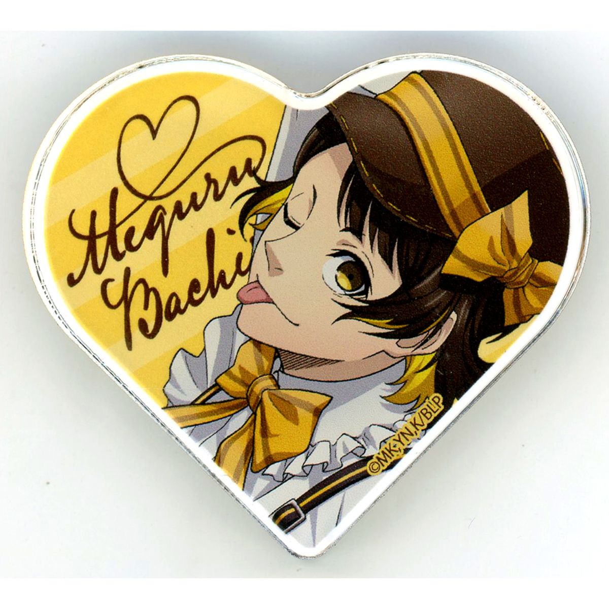 Meguru Bachira Blue Lock Trading Original Illustration Heart Mini Acrylic Block Barobaro Cafe [USED]
