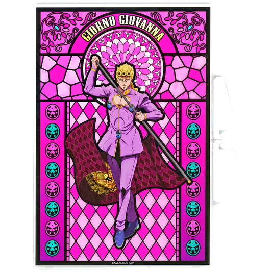 Giorno Giovanna A Prize Acrylic Board JoJo's Bizarre Adventure JOJO WORLD Quizzes Minigame Joestar Family Bloodline Kuji [USED]