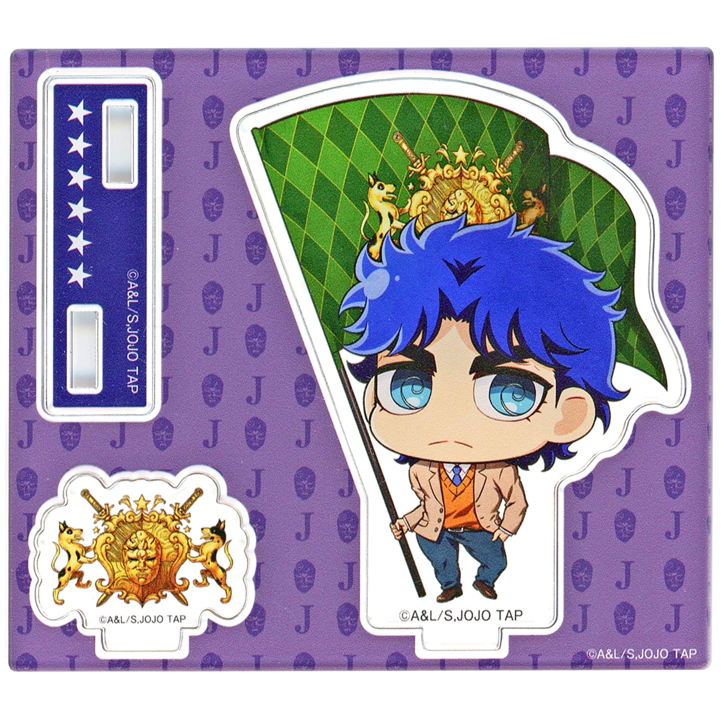 Jonathan Joestar B Prize Acrylic Stand JoJo's Bizarre Adventure JOJO WORLD Quizzes Minigame Joestar Family Bloodline Lottery [USED]