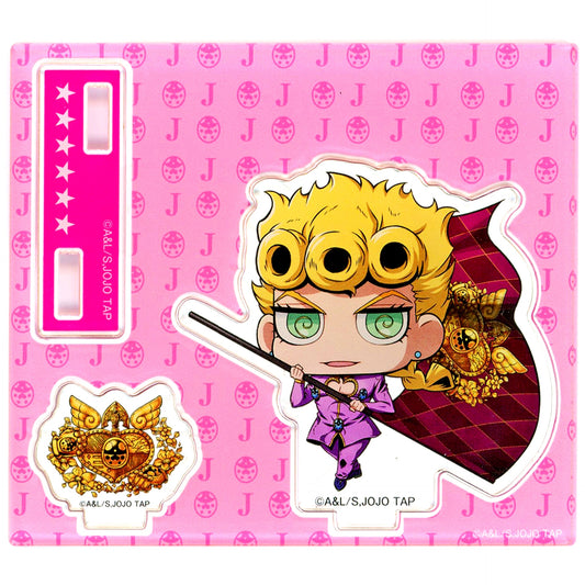 Giorno Giovanna B Prize Acrylic Stand JoJo's Bizarre Adventure JOJO WORLD Quizzes Minigame Joestar Family Bloodline Kuji [USED]