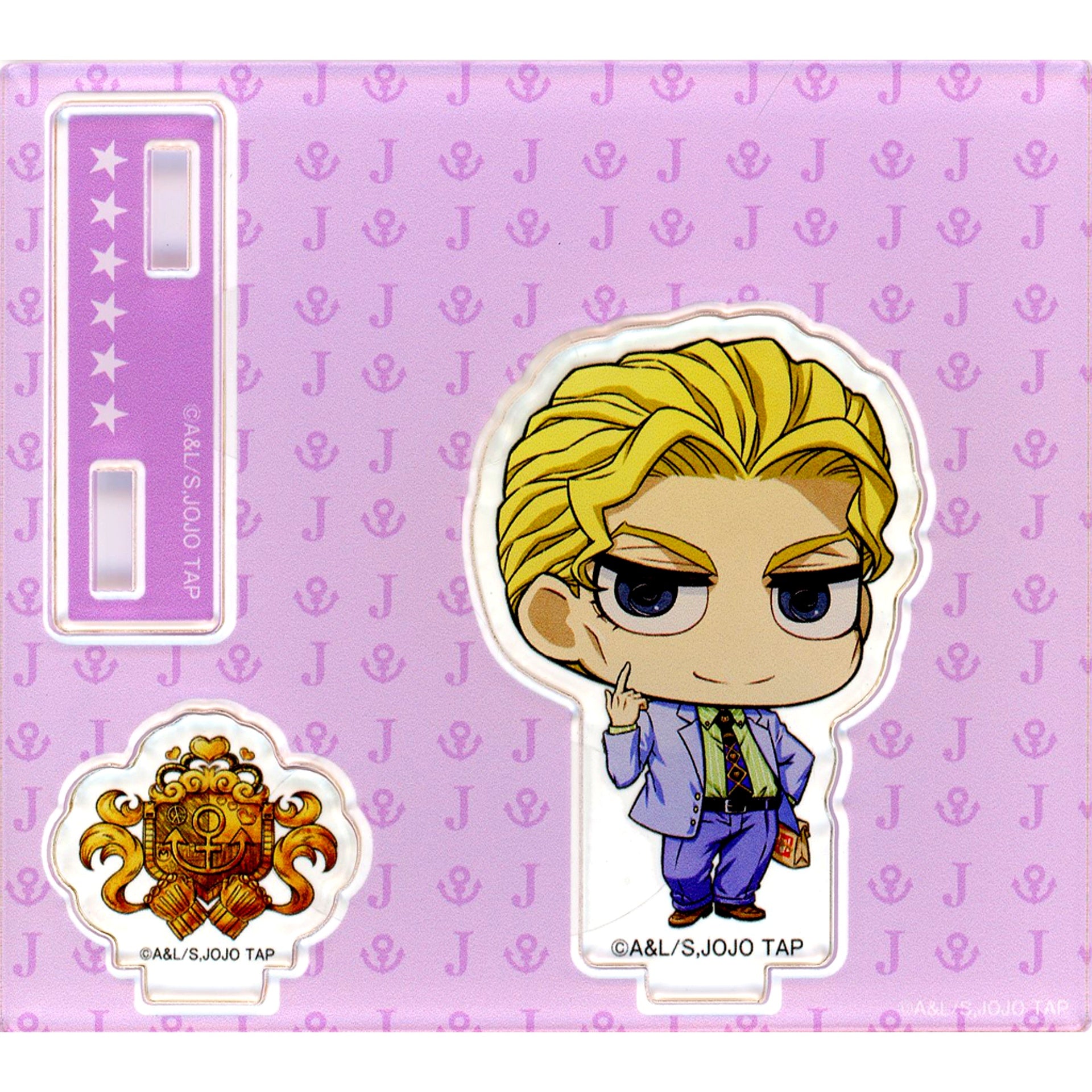 Yoshikage Kira B Prize Acrylic Stand JoJo's Bizarre Adventure JOJO WORLD Quizzes Minigame Joestar Family Bloodline Lottery [USED]
