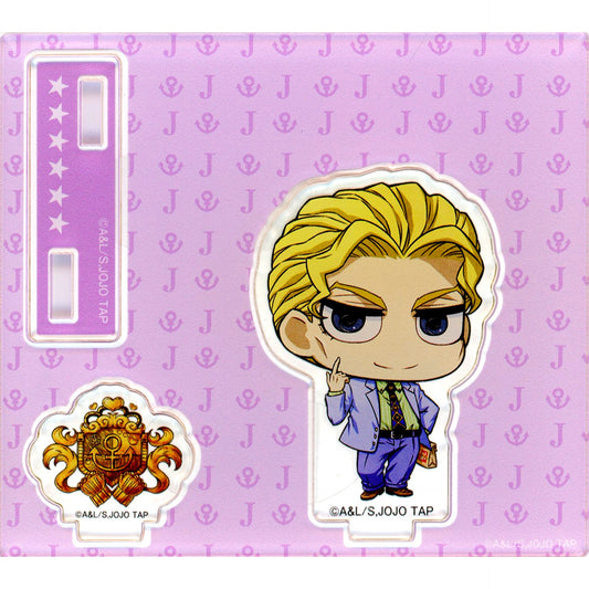 Yoshikage Kira B Prize Acrylic Stand JoJo's Bizarre Adventure JOJO WORLD Quizzes Minigame Joestar Family Bloodline Lottery [USED]