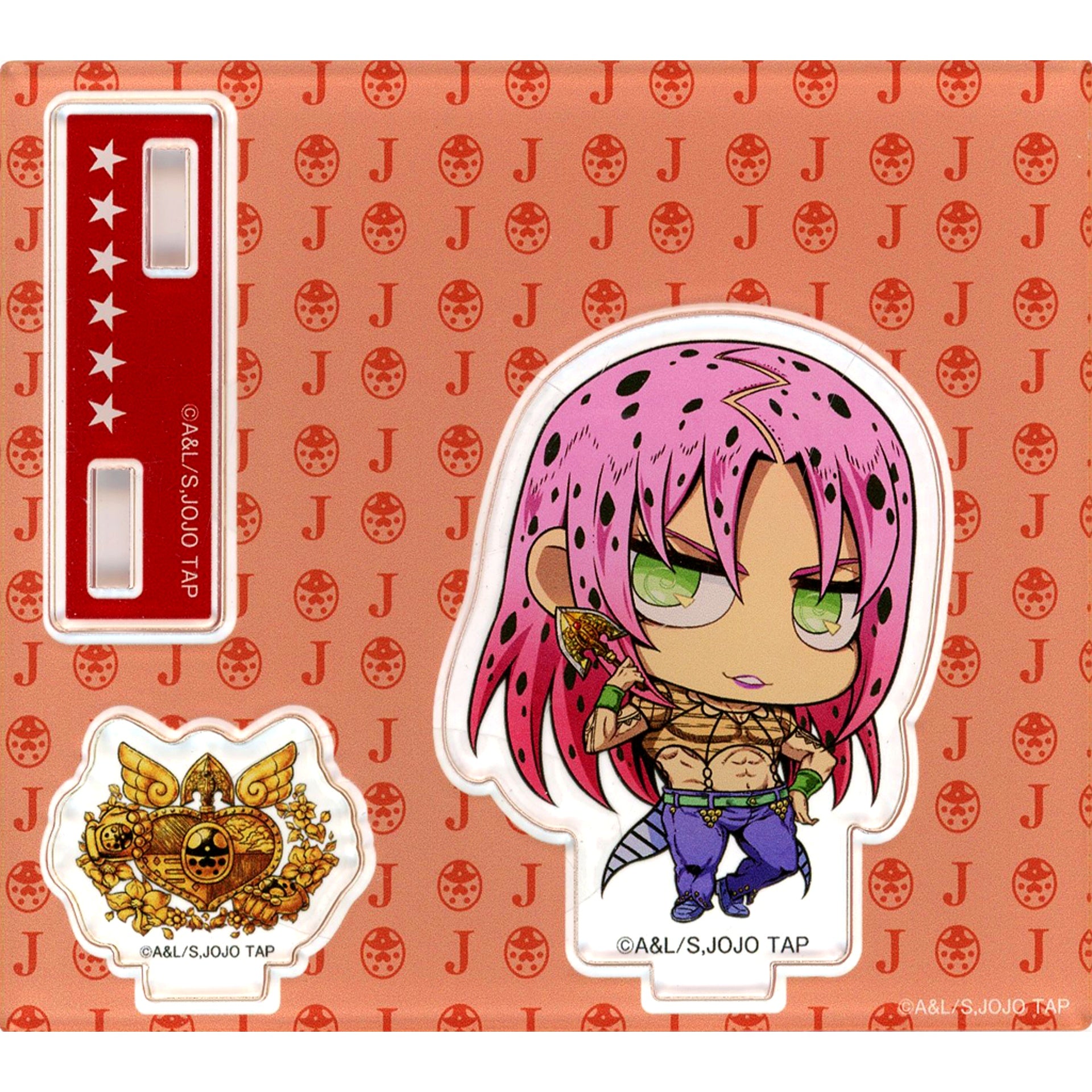 Diavolo B Prize Acrylic Stand JoJo's Bizarre Adventure JoJo World Quizzes Minigame Joestar Bloodline Kuji [USED]