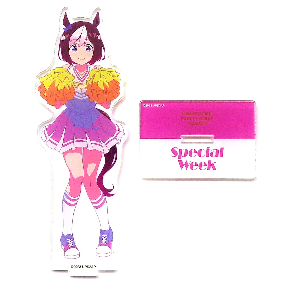 Special Week Cheerleader Ver. Acrylic Stand Umamusume: Pretty Derby Season 3 Studio KAI Exclusive [USED]