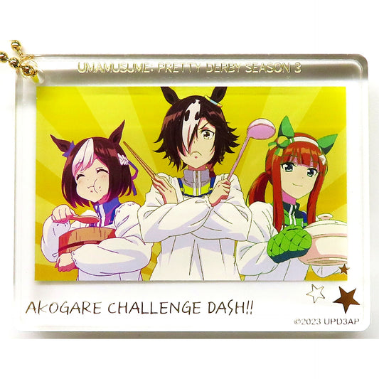 Vodka & Silence Suzuka & Special Week Uma Musume Pretty Derby Season 3 Acrylic Block Charm Collection ED Scene Shot Studio KAI Ltd [USED]