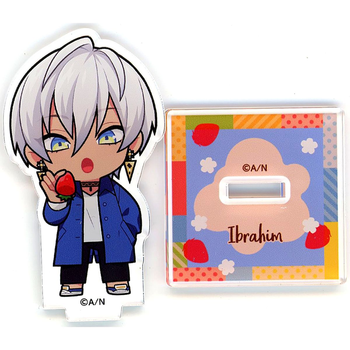 Ibrahim Mini Character Trading Acrylic Stand Virtual YouTuber Nijisanji NIJISANJI CAFE in SWEETS PARADISE Vol. 8 [USED]