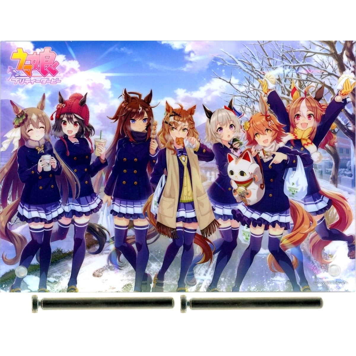 Umamusume: Pretty Derby Key Visual Original Illustration Acrylic Plate Seven-Eleven 3rd Anniversary Campaign Seven Net Limited [USED]