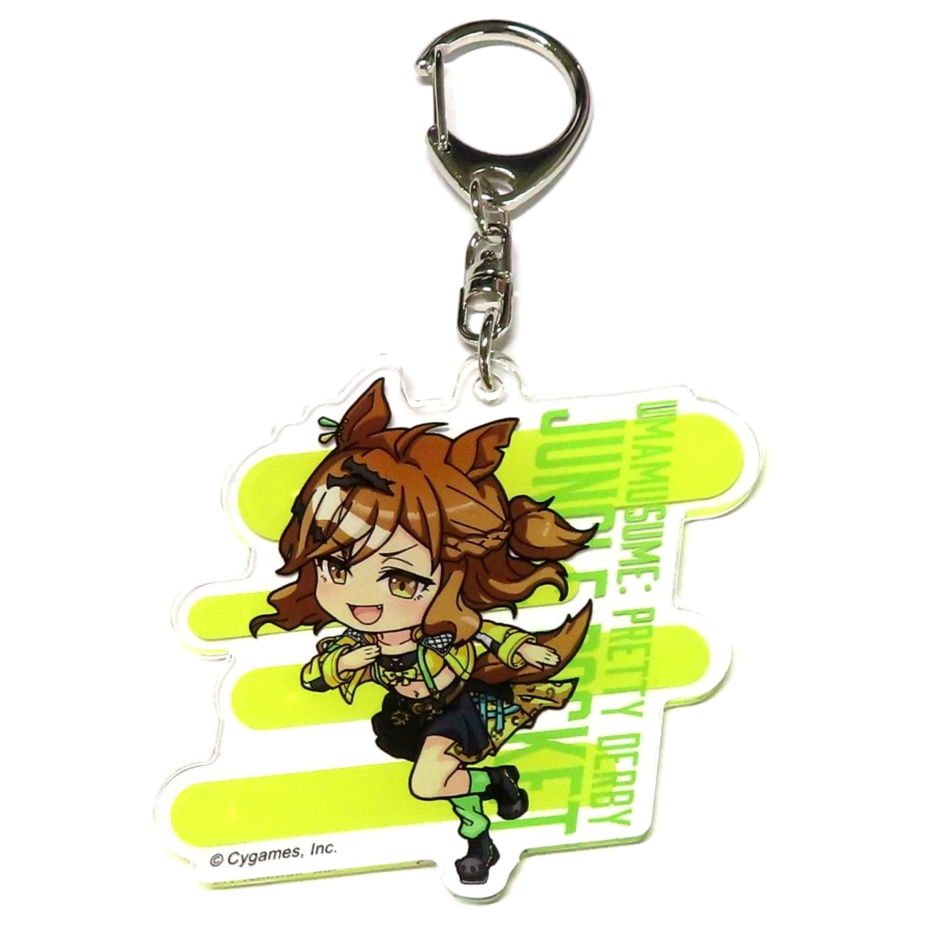 Jungle Pocket Umamusume Pretty Derby Deformed Trading Acrylic Keychain 7-Eleven 3rd Anniv Campaign 7-Eleven & Seven Net Limited [USED]