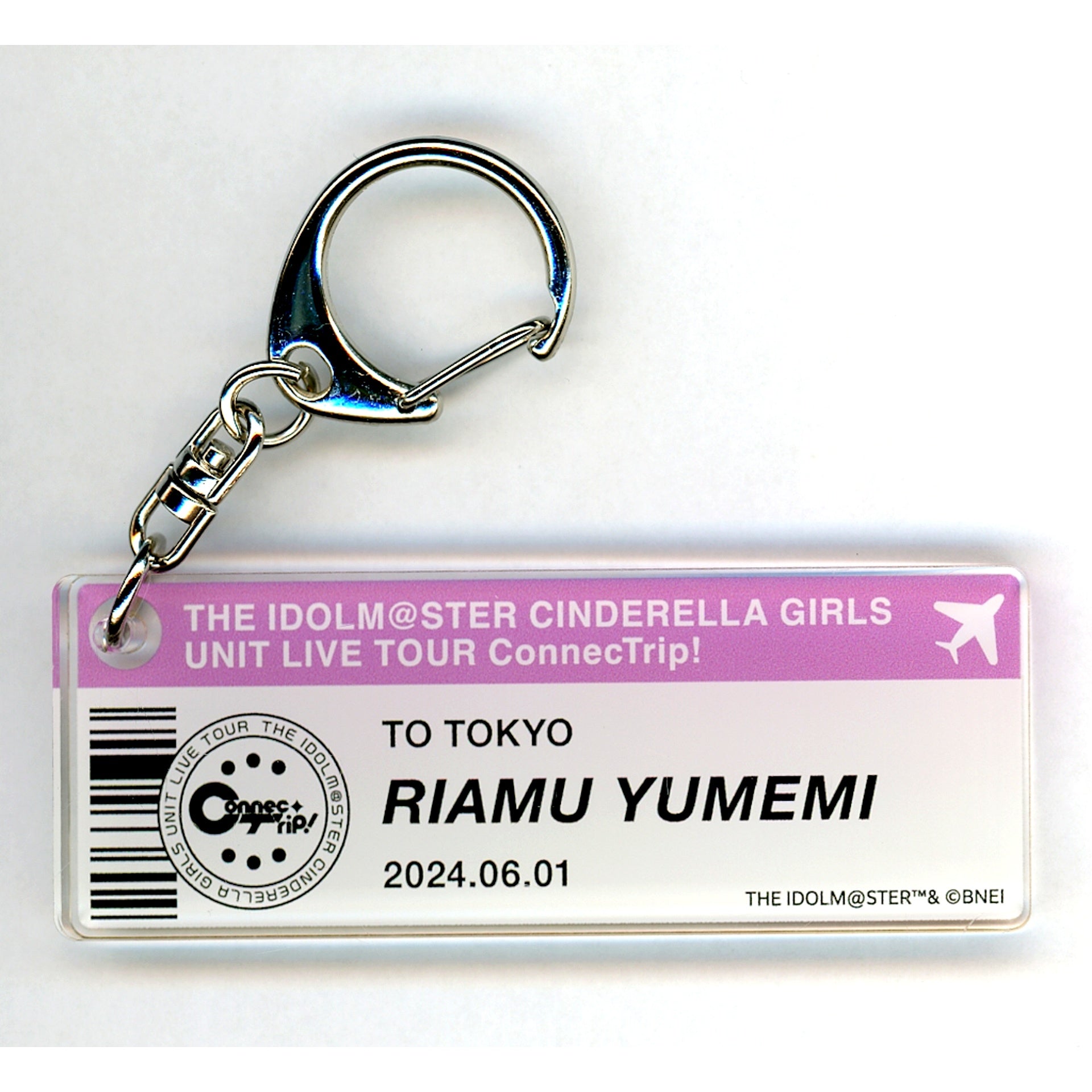 Riamu Yumemi The Idolmaster Cinderella Girls Official Name Keychain ConnecTrip! ver. [USED]