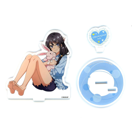 Mai Sakurajima Pajamas Rascal Does Not Dream of a Knapsack Kid POP UP STORE in Volks Akihabara Hobby Paradise 2 Illustration Acrylic Stand [USED]