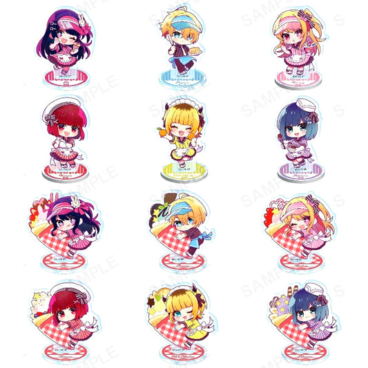 Set of 12 Oshi no Ko Trading Mini Char Acrylic Stand Figure Crepe Ver. [USED]