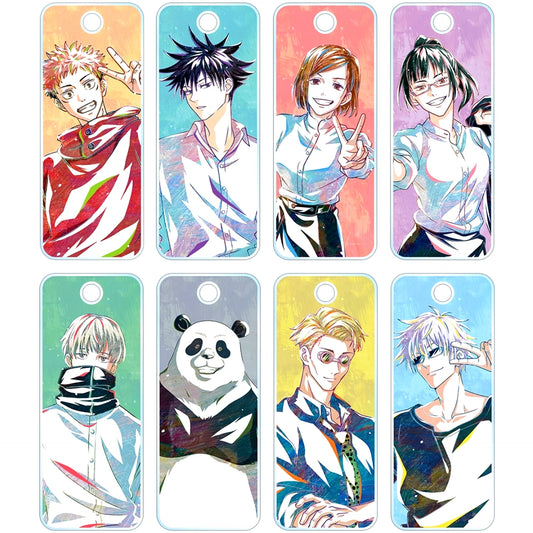 Set of 8 Jujutsu Kaisen Trading Ani-Art Acrylic Key Tag [USED]