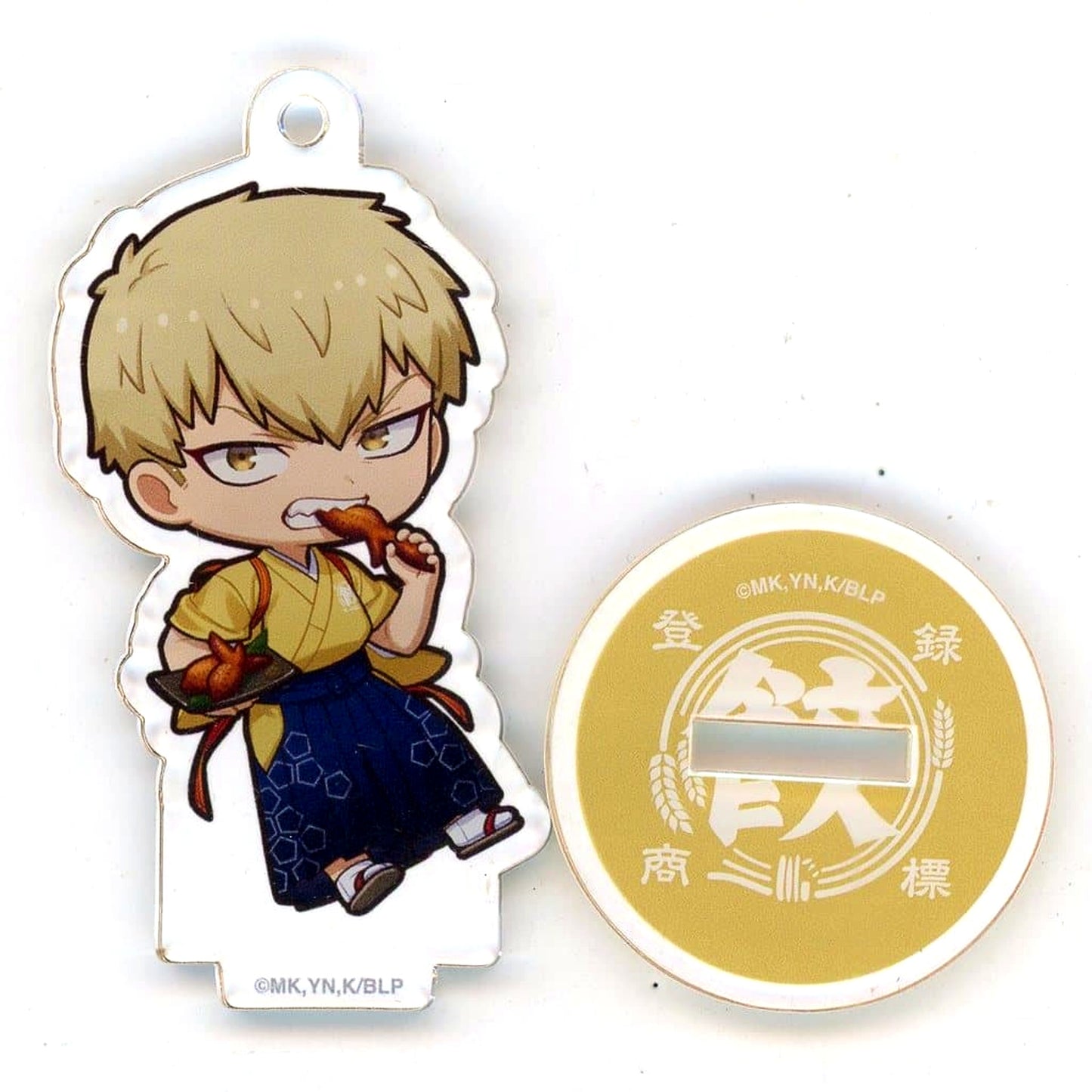 Blue Lock Jingo Raichi Trading Acrylic Stand Charm A Nikuju Gyoza no Dandadan Nyukon [USED]