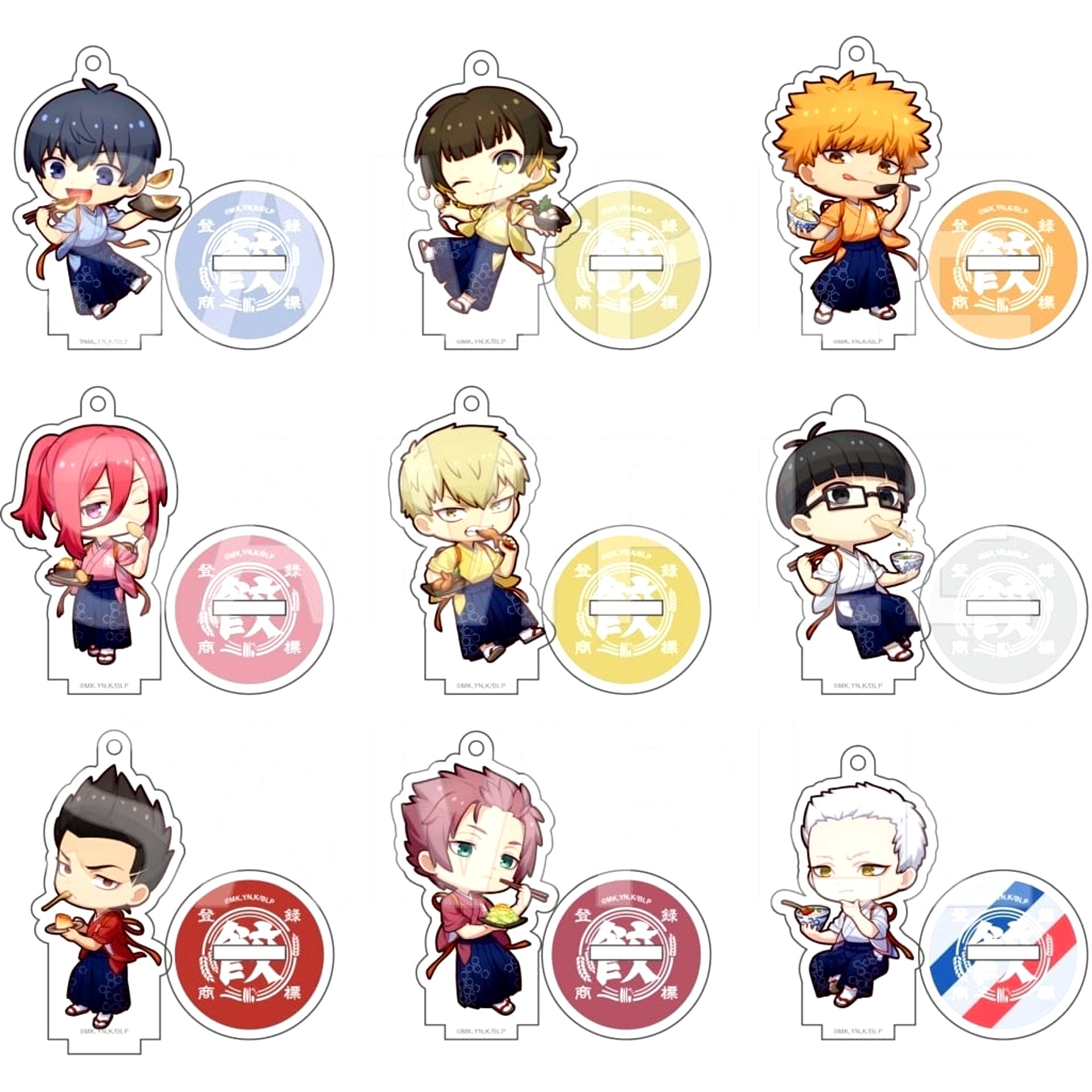 Blue Lock Nyukon Trading Acrylic Stand Charm A Set of 9 [USED]