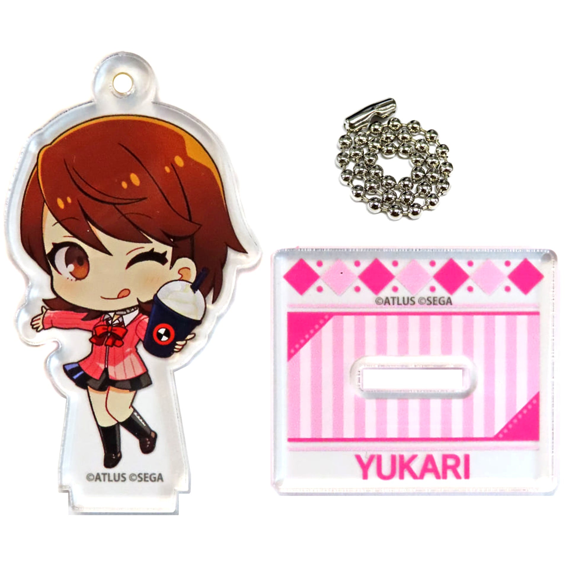 Persona 3 Reload Yukari Takeba Trading Acrylic Stand Keychain Collaboration Cafe Powerd By AnimaxCafe+ Limited Acrylic Stands [USED]