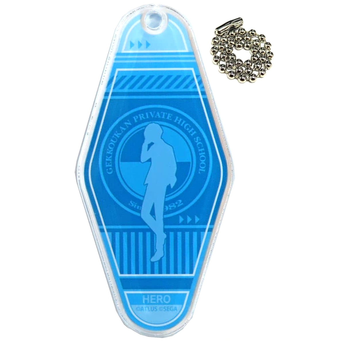 Persona 3 Reload Protagonist Motel Keychain Collaboration Cafe Powerd By AnimaxCafe+ Limited Keychains [USED]