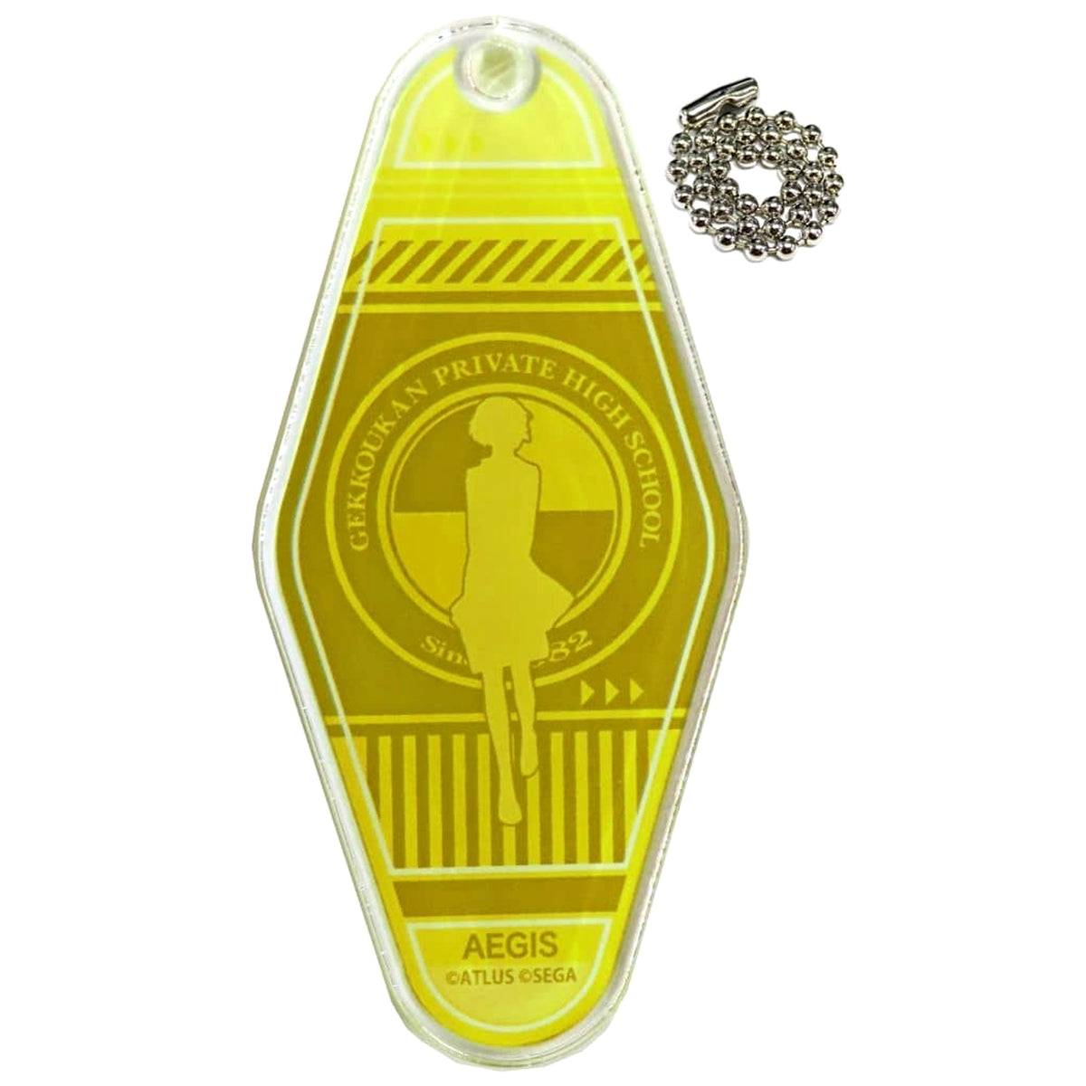 Persona 3 Reload Aigis Motel Keychain Collaboration Cafe Powerd By AnimaxCafe+ Limited Keychains [USED]