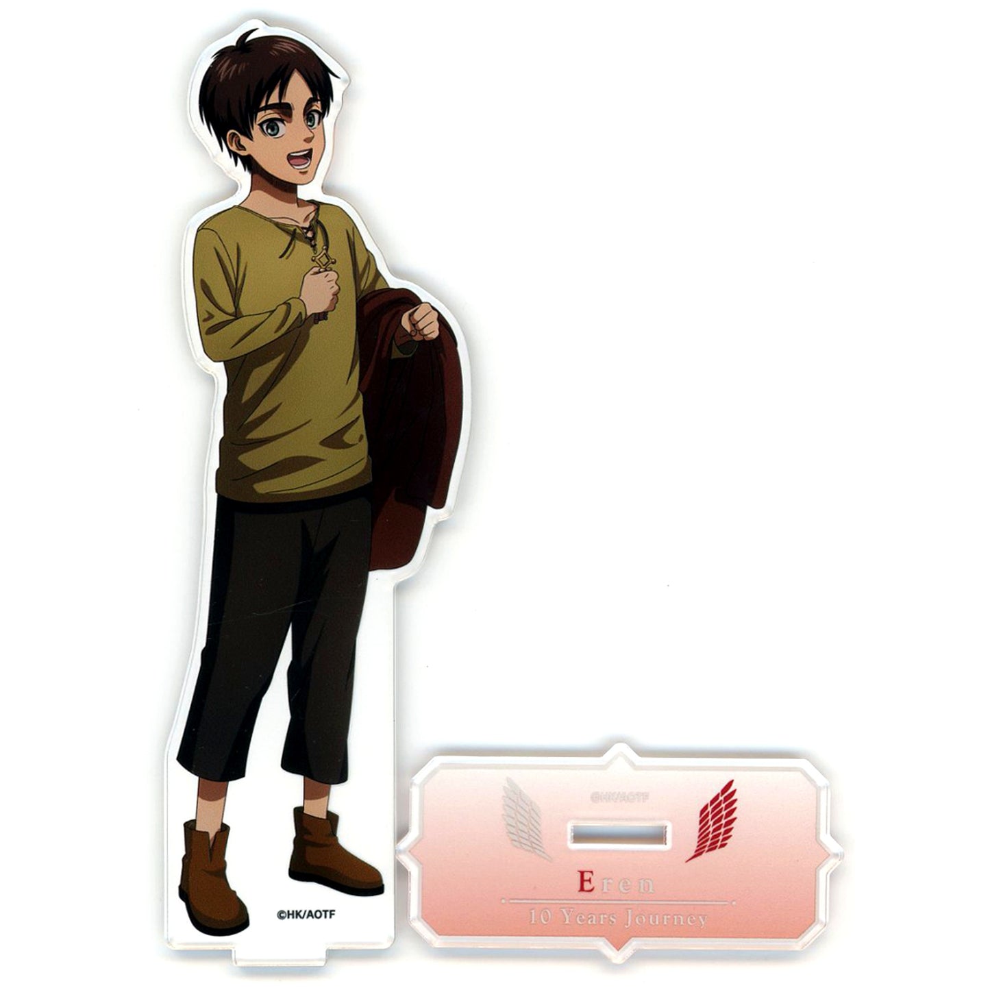 Eren Yeager Past Attack on Titan Acrylic Figure M 10 Years Journey POP UP SHOP [USED]