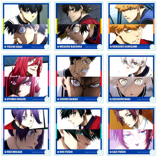 Set of 9 Blue Lock Trading Scene Shot Acrylic Stand Panel [USED]