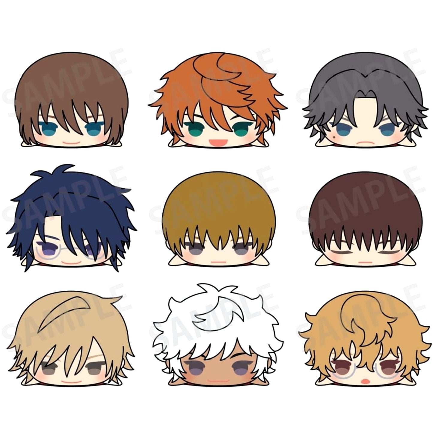 Shusuke Fuji & Others The New Prince of Tennis All 9 Types Set Mochimochi Mascot U-17 World Cup Vol.2 [USED]
