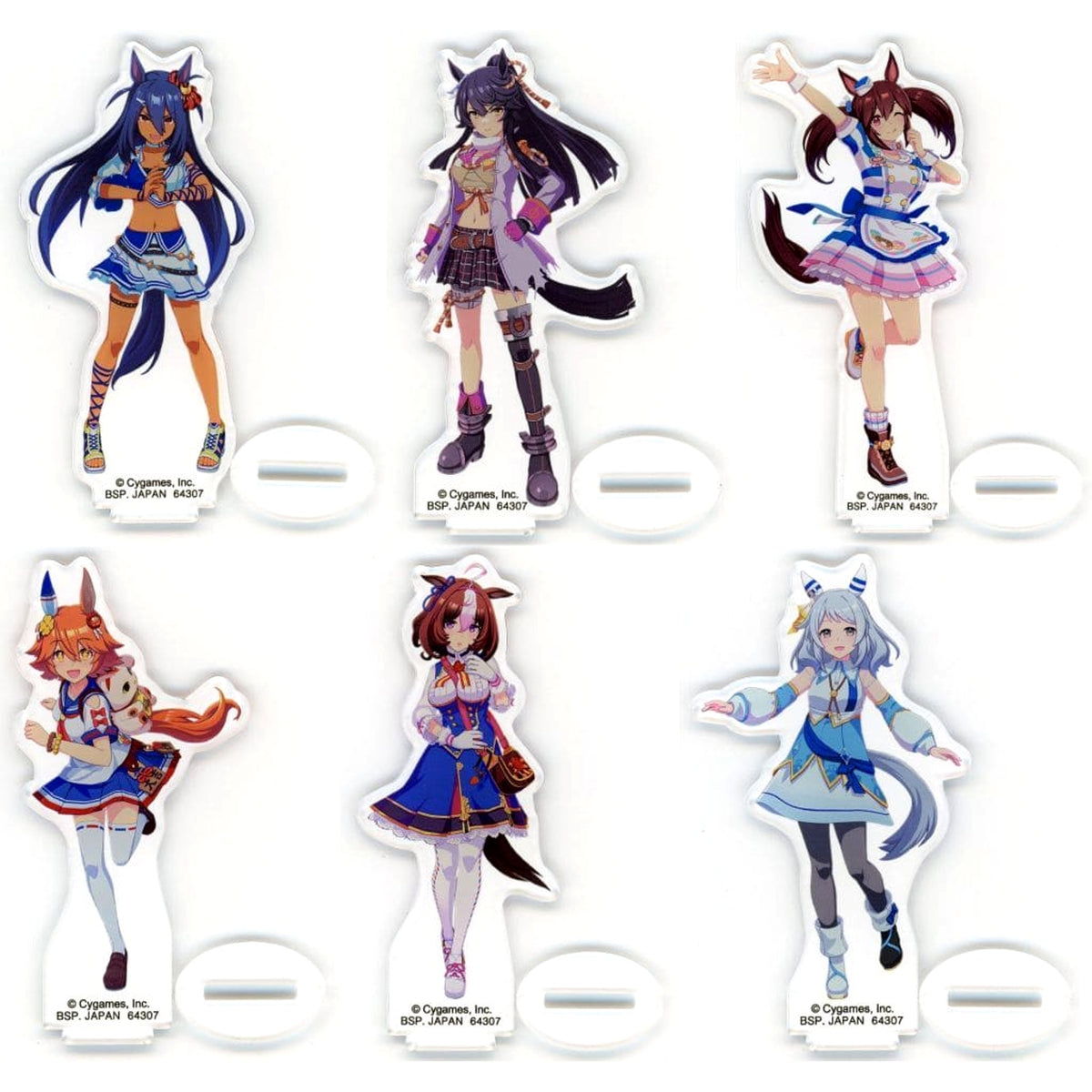 Umamusume: Pretty Derby Hishi Amazon & Others All 6 Types Set Ichiban Kuji 8th Acrylic Stand Prize F Acrylic Stands [USED]