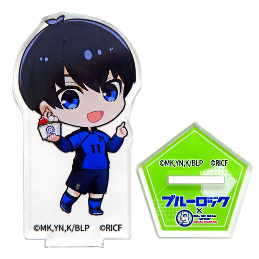 Yoichi Isagi Trading Acrylic Stand Blue Lock x Roll Ice Cream Factory [USED]