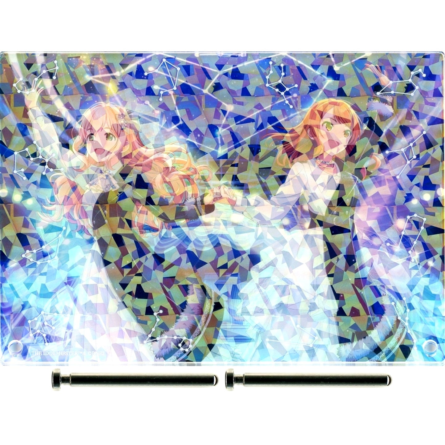 Kotoka Saionji & Karen Hojo THE IDOLM@STER CINDERELLA GIRLS Hologram Frame Acrylic Panel Twinkle LIVE Constellation Gradation Blu-ray BOX ASOBI STORE Bonus [USED]