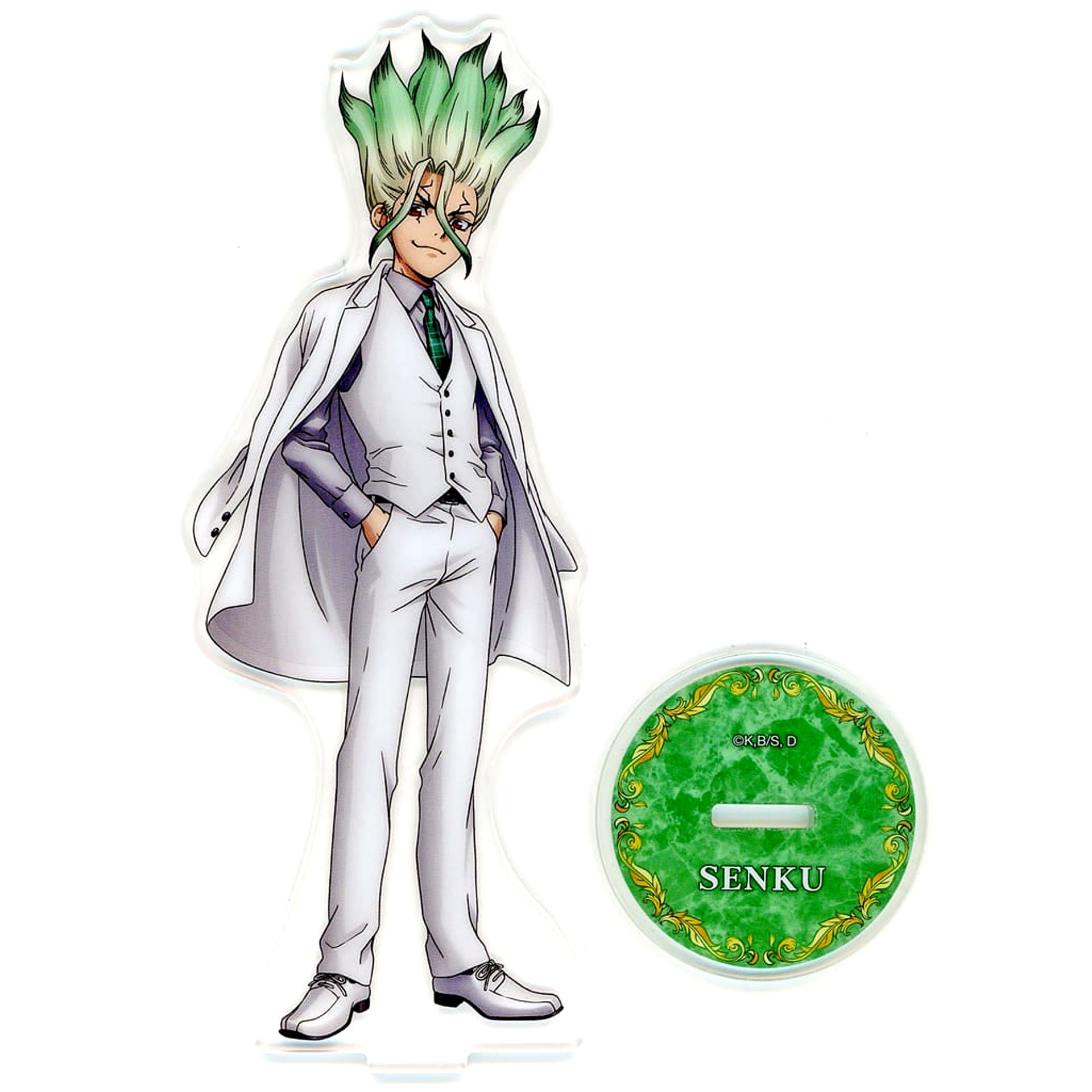 Senku Ishigami Dr. STONE Acrylic Stand White Suit [USED]