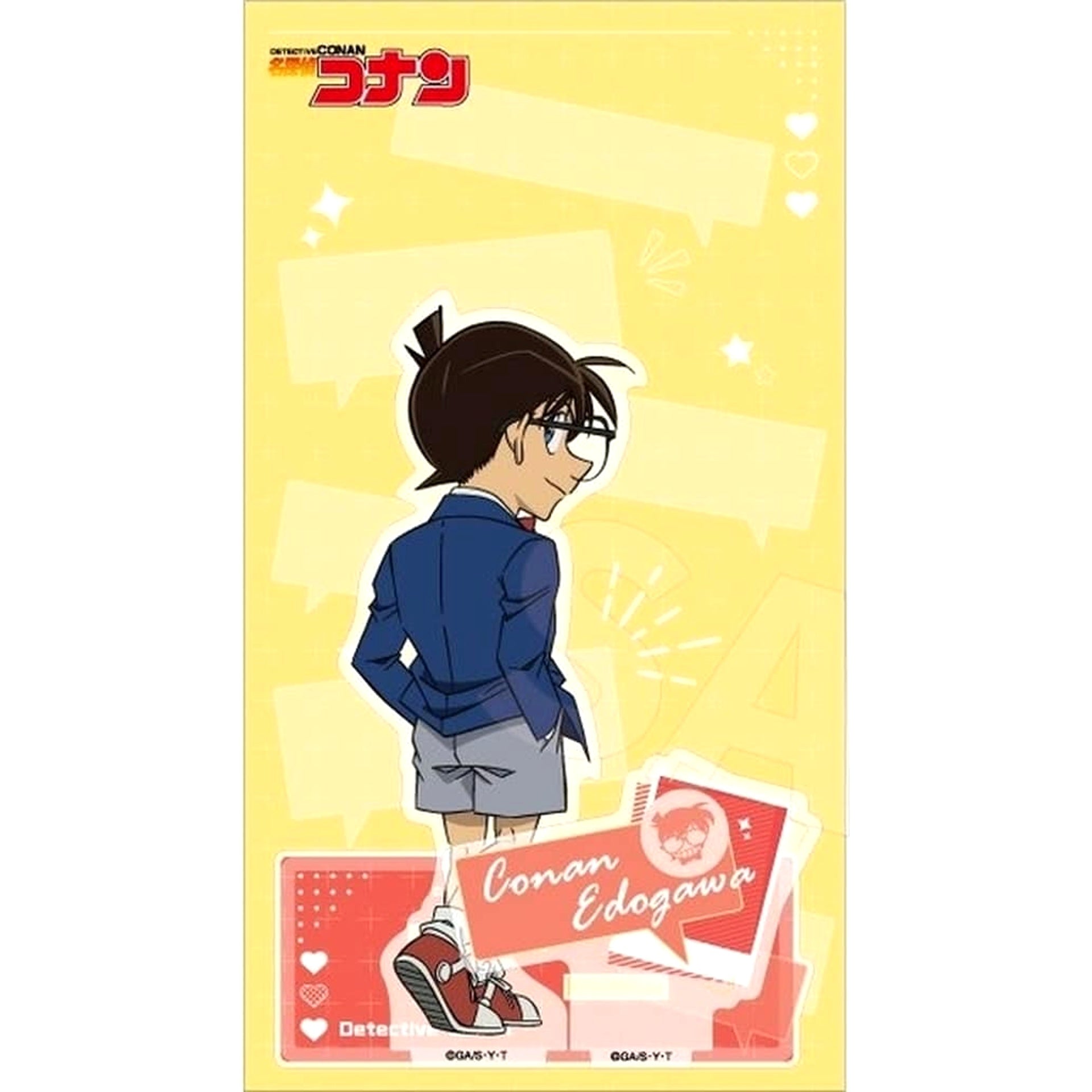 Detective Conan Conan Edogawa Acrylic Stand with the line Please Reply! Acrylic Stands [USED]