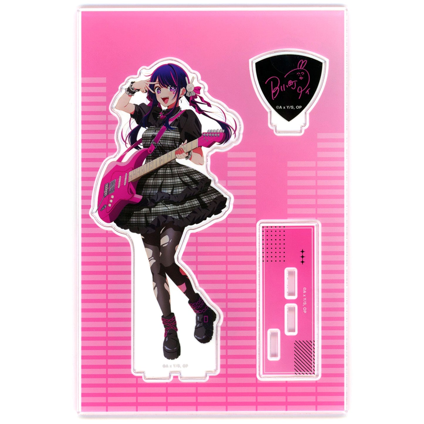 Ai Hoshino Rock Band Ver. Illustration Oshi no Ko BIG Acrylic Stand with Parts [USED]