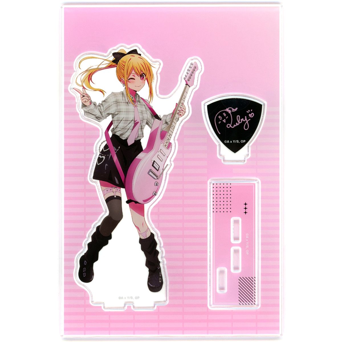 Ruby Hoshino Illustration Rock Band Ver. Big Acrylic Stand with Parts Oshi No Ko [USED]