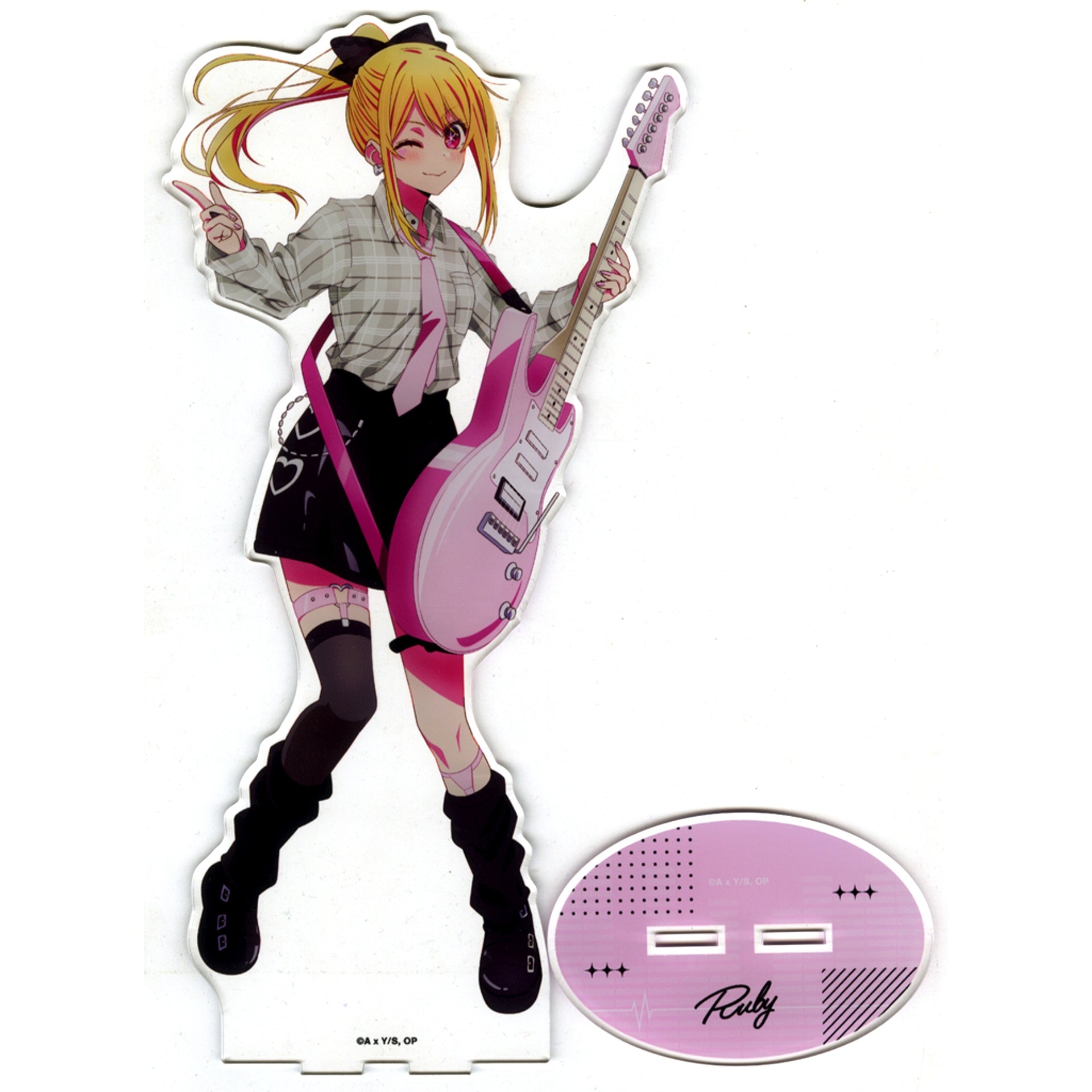 Ruby Hoshino Rock Band Ver. Illustration Oshi no Ko Extra Large Acrylic Stand [USED]