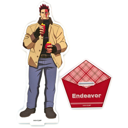 Endeavor My Hero Academia x Don Quijote Drawn BIG Acrylic Stand Roasted Sweet Potato ver. [USED]