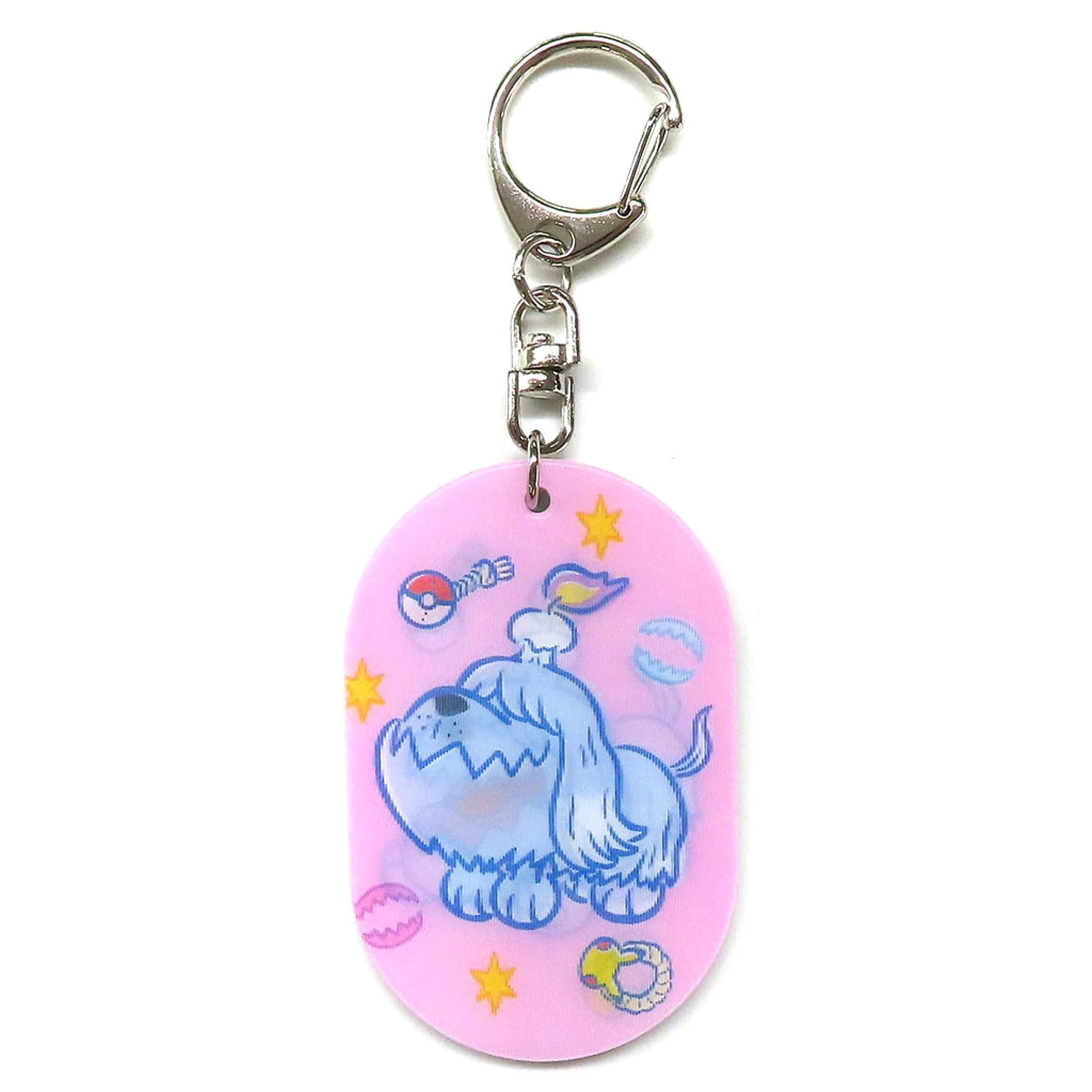 Pokemon Greavard Changing Acrylic Keychain Collection Biting Team Pokemon Center Limited Keychains [USED]