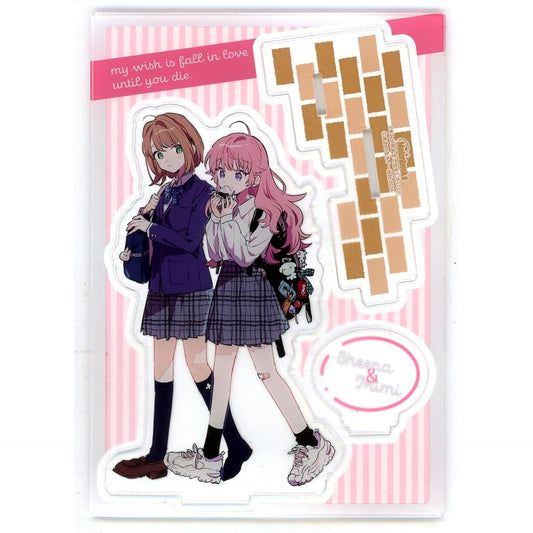 Shiina Totsuki and Mimi Kagari Acrylic Figure Bonus for Comics My Wish is to Fall In Love Until You Die Vol. 7 Melonbooks Limited Edition [USED]