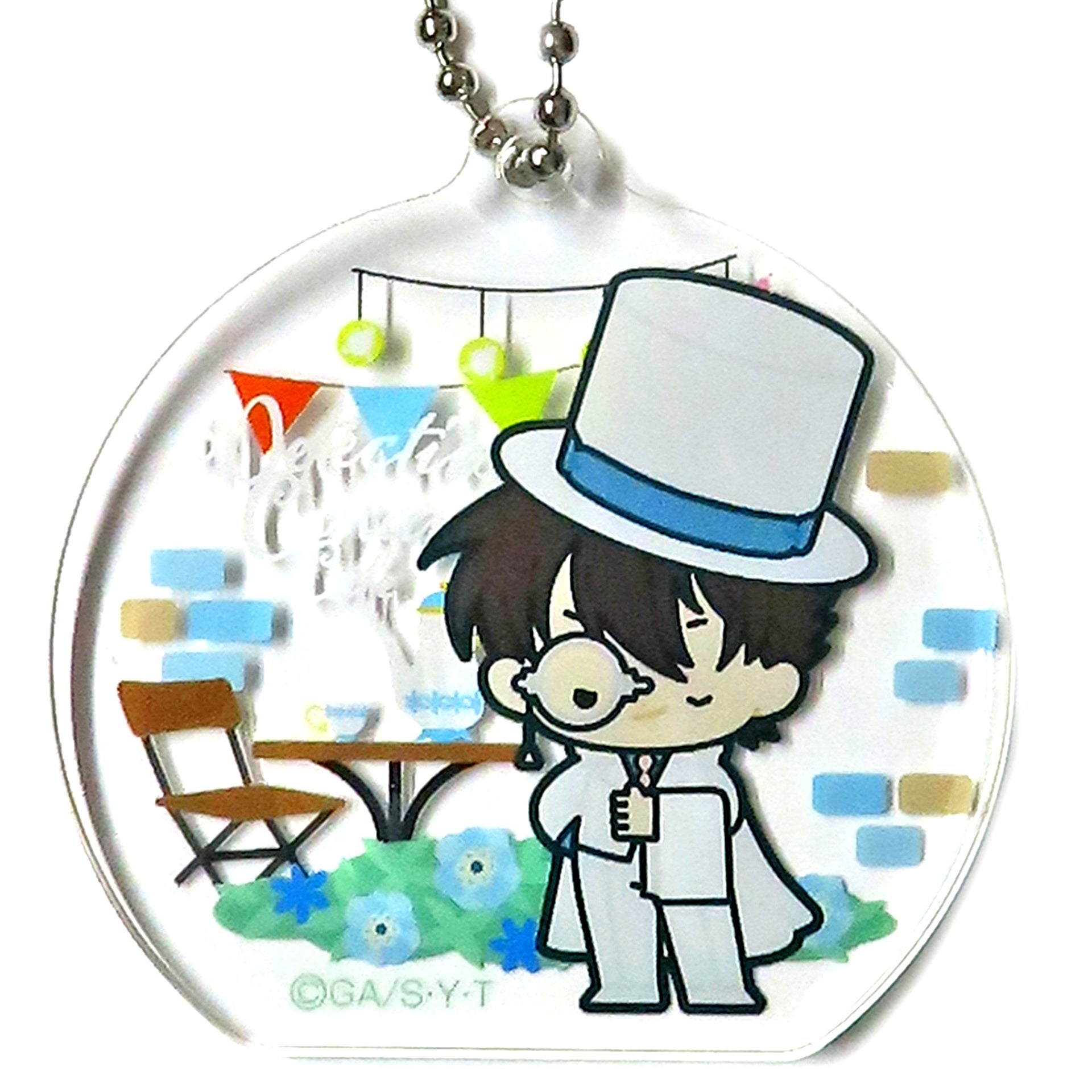Kaito Kid Detective Conan Cafe 2024 Acrylic Keychain B [USED]