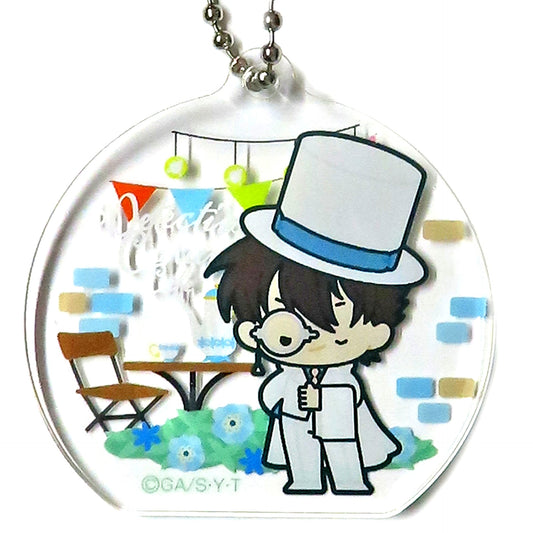 Kaito Kid Detective Conan Cafe 2024 Acrylic Keychain B [USED]