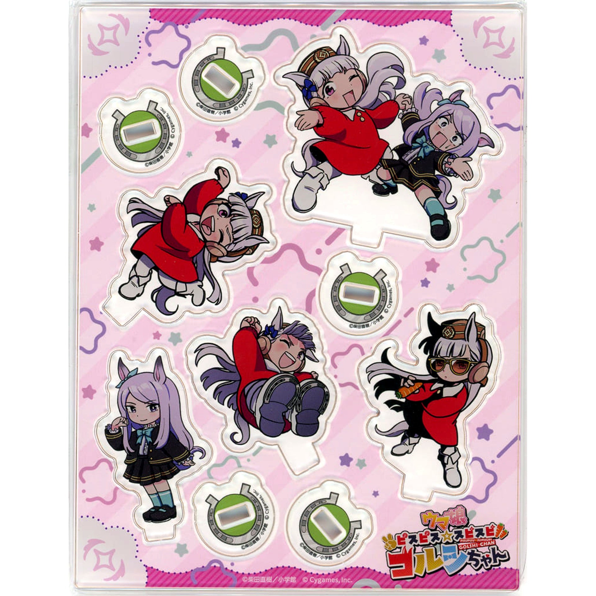 Mejiro McQueen & Gold Ship Umamusume: PisuPisu SupiSupi Golshi-chan Comics Limited Edition Acrylic Stand Bundled Bonus Single Item [USED]