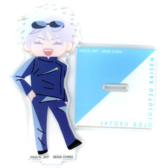 Jujutsu Kaisen Satoru Gojo Deformed Acrylic Stand Ultramarine Sega Lucky Kuji Jujutsu Kaisen Ultramarine & Sunset Prize E Acrylic Stands [USED]