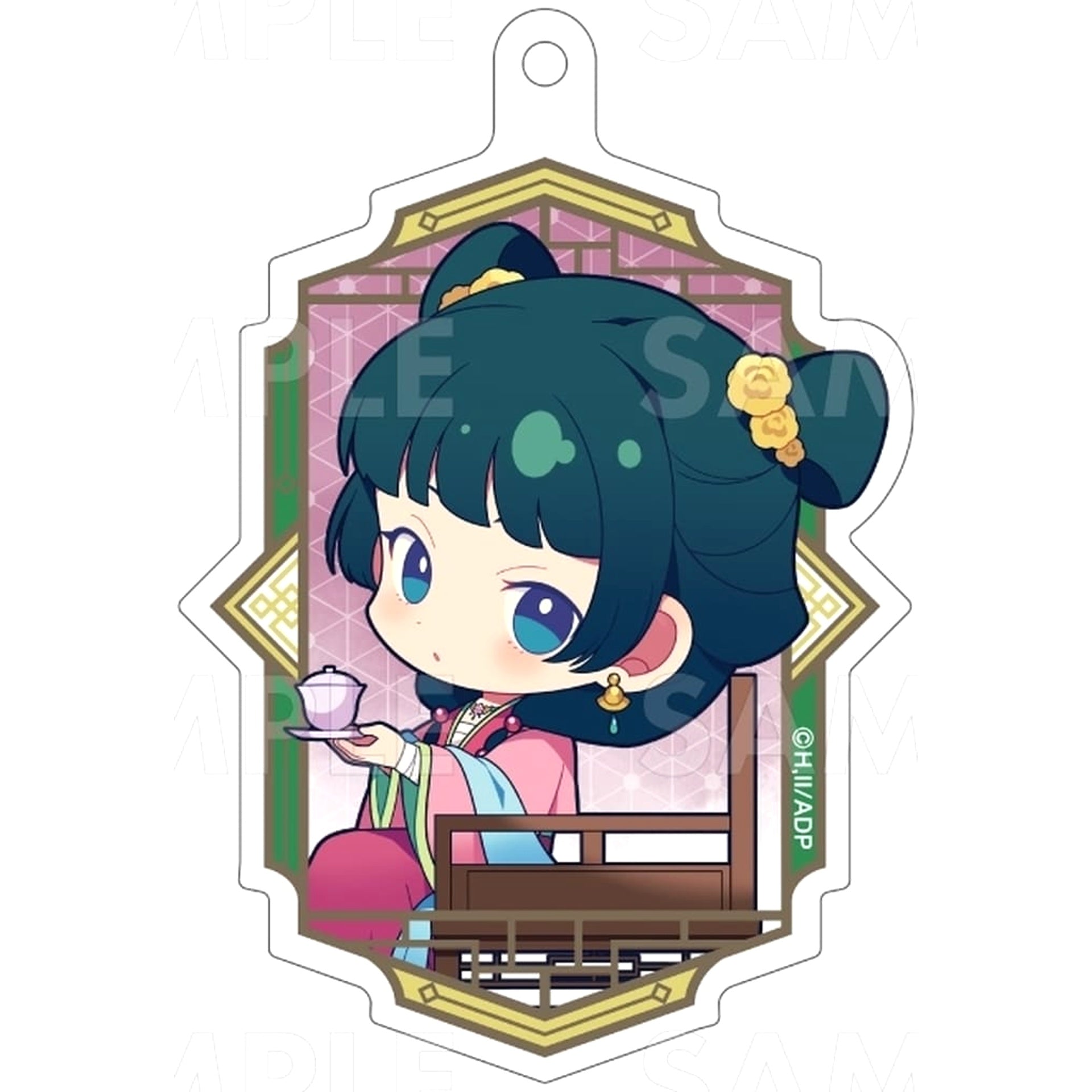 The Apothecary Diaries Maomao Mini Character Sitting on Chair Trading Acrylic Charms Pop-Up Store in Yurakucho Marui Limited Charm [USED]