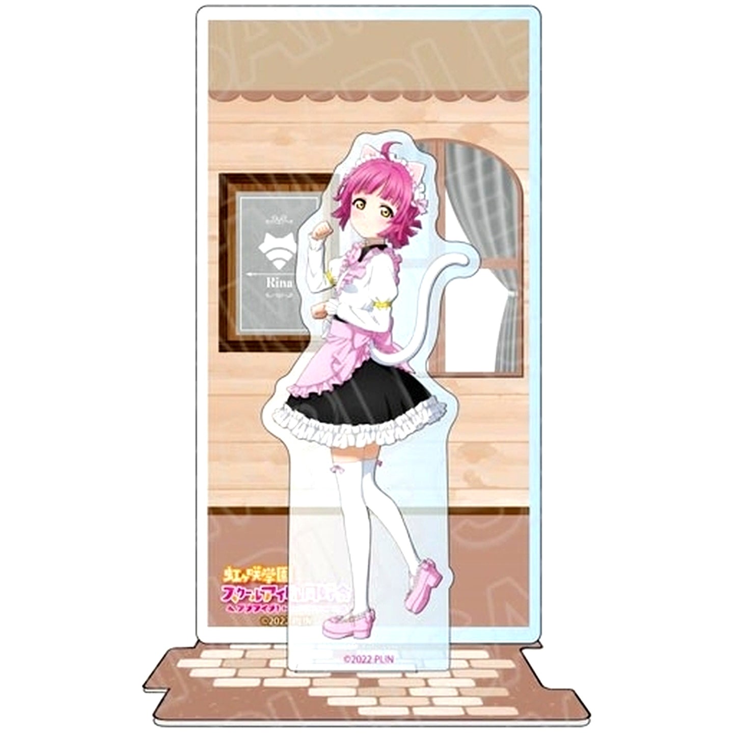 Rina Tennoji Love Live! School Idol Festival All Stars Animal Maid Ver. Acrylic Diorama All Stars x The Chara Cafe [USED]