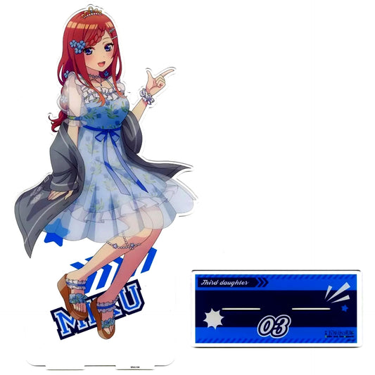 Miku Nakano Illustration B The Quintessential Quintuplets BIG Acrylic Stand Baseball Shirt Purchase Bonus UNDERGROUNDCIRCUS [USED]