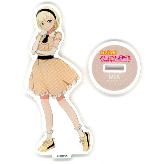 Mia Taylor Acrylic Stand Love Live! Nijigasaki High School Idol Club DECKS Tokyo Beach x Anique Retro Party [USED]