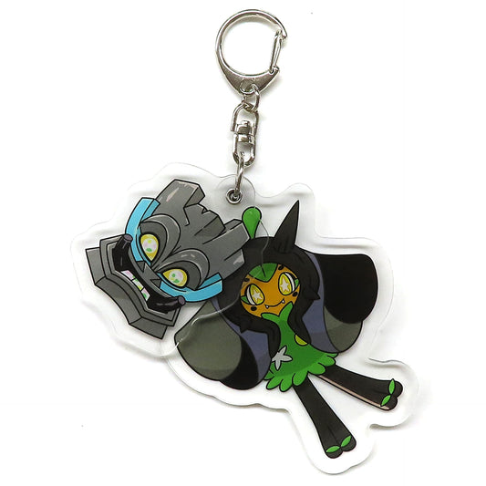 Pokemon Scarlet Violet: The Hidden Treasure of Area Zero Ogerpon Cornerstone Mask Acrylic Keychain Pokemon Center Limited Keychains [USED]