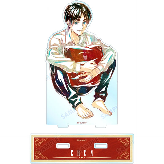 Eren Yeager Drawn Illustration Relax Ver. Ani-Art BIG Acrylic Stand Attack on Titan [USED]
