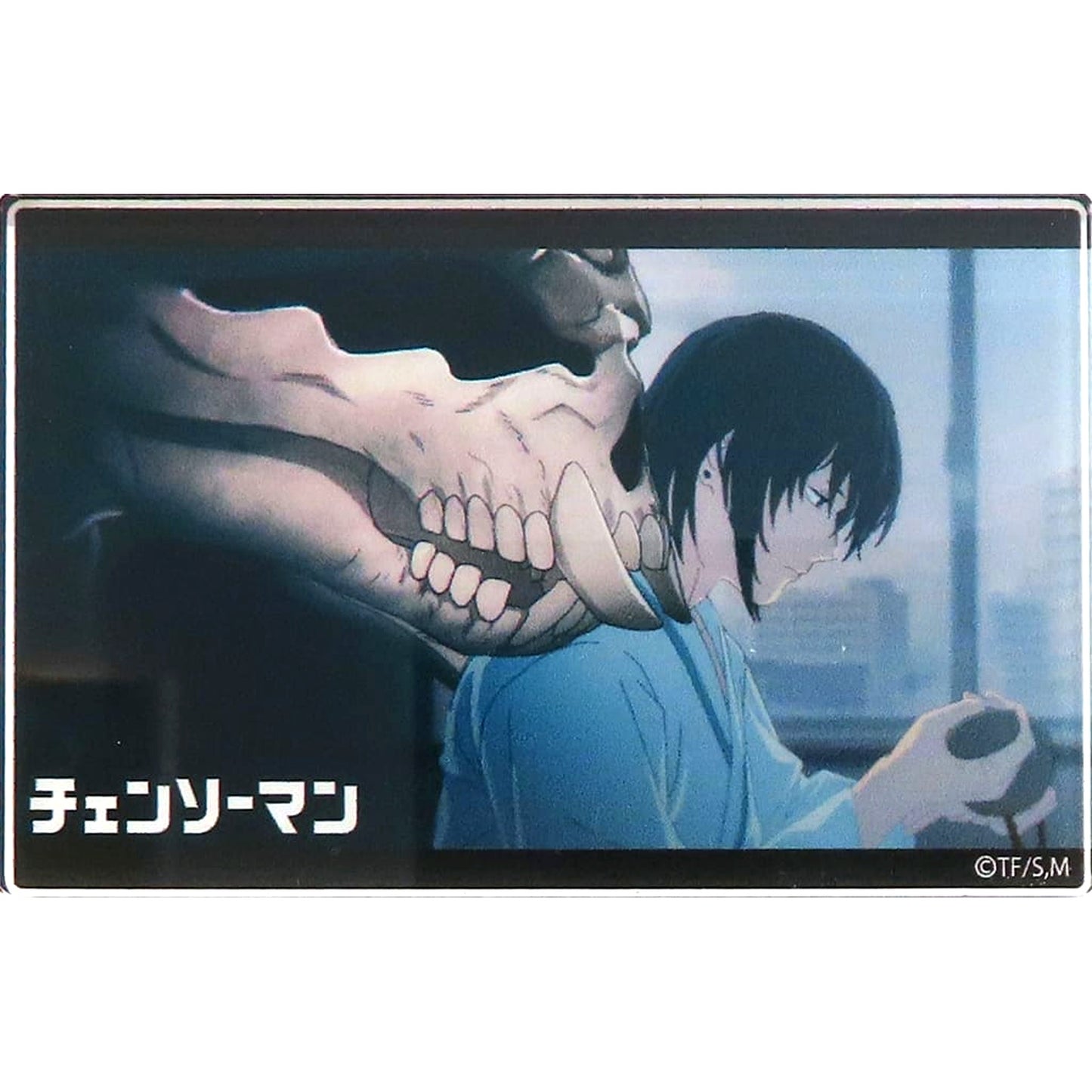 Aki Hayakawa and Curse Devil Chainsaw Man Plaza Scene Photo Trading Acrylic Block Aki [USED]
