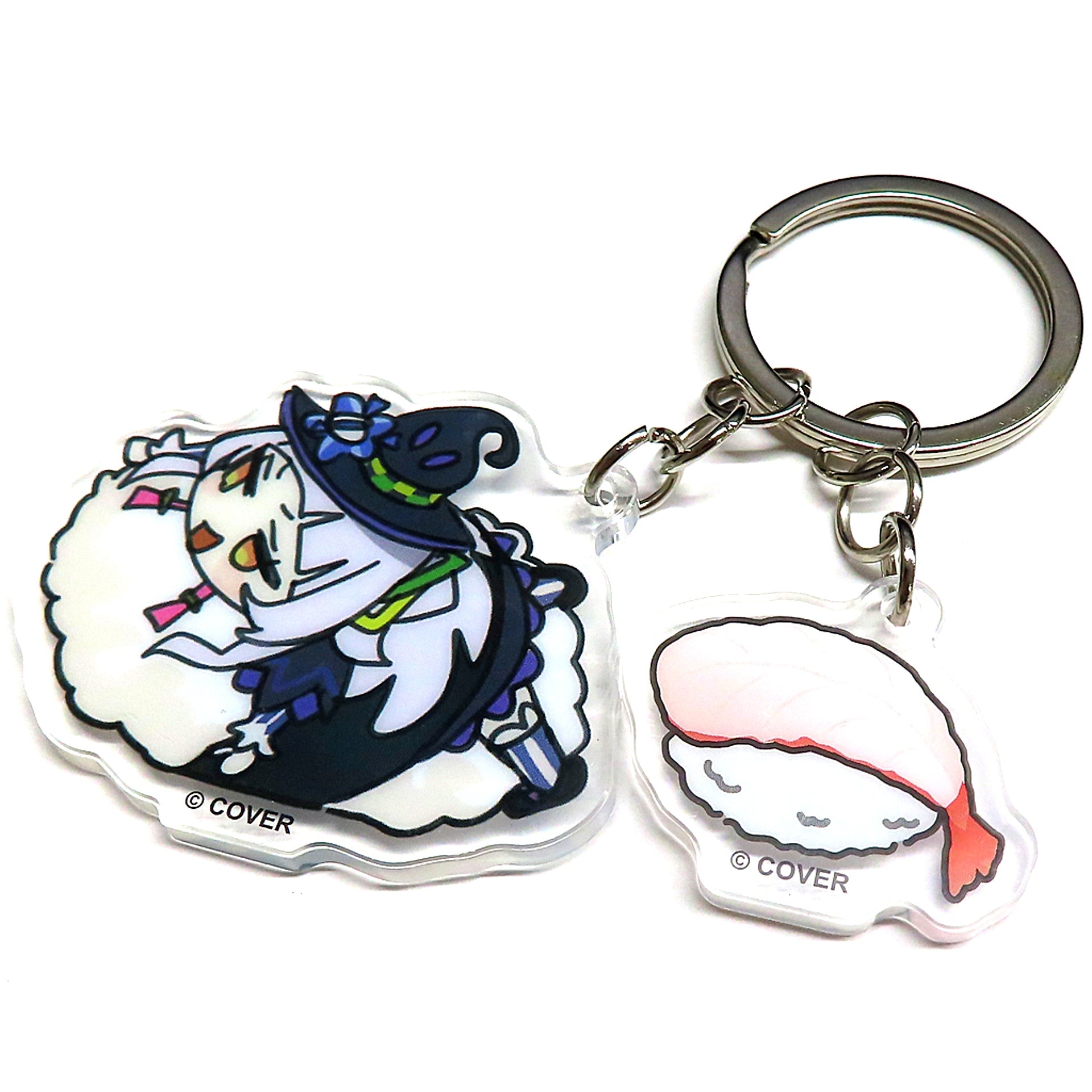 Murasaki Shion Hololive Holo Graffiti Holo Sushi Goods Series Acrylic Keychain [USED]